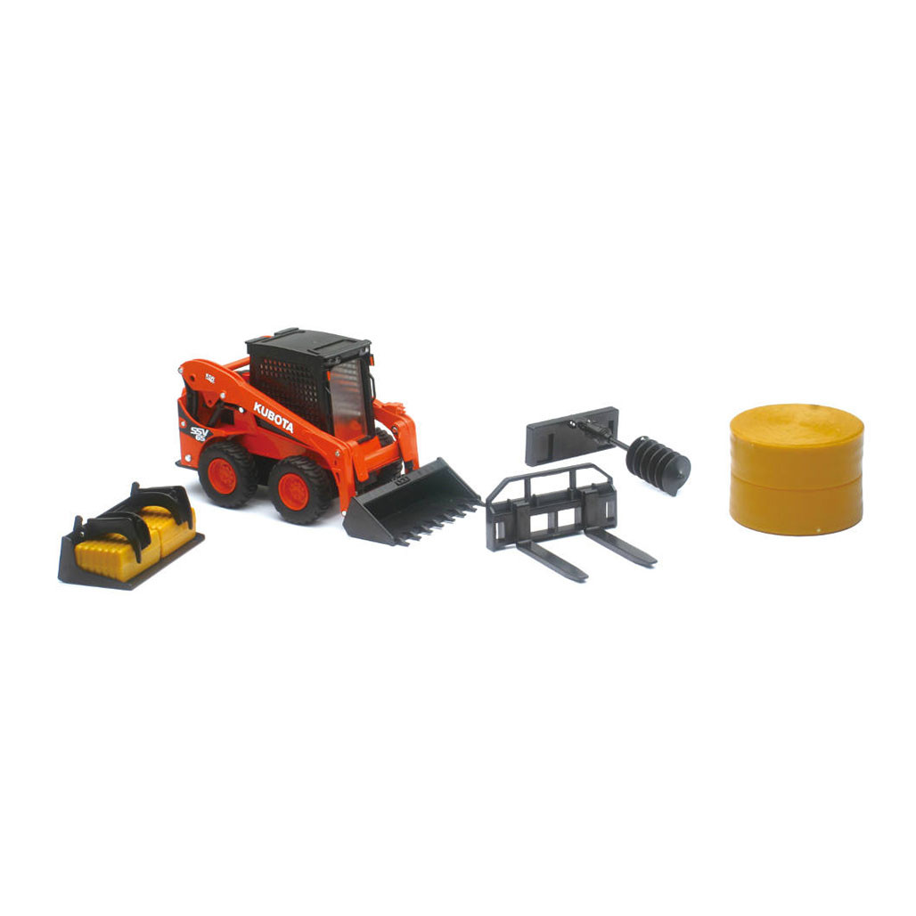 Kubota 7770006297 SSV65 Skid Steer Loader and Attachments at Union