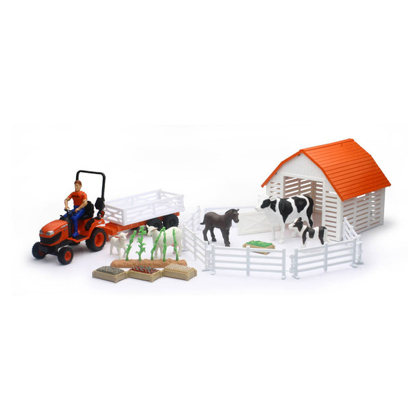 Kubota 77700-08698 Tractor with Farm Animals Playset