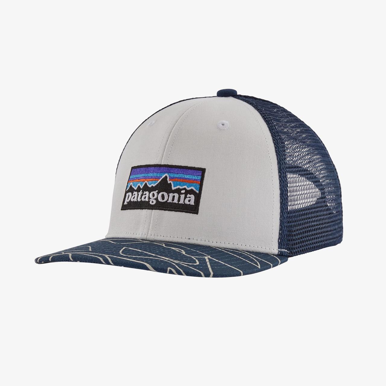 Patagonia Kids' Trucker Hat - Flying Fish Felt Patch: Bayou Blue