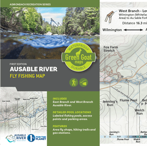 Ausable River Fly Fishing Map Ausable River Fly Fishing Map