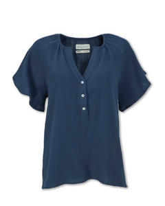 Women's Gauze Raglan Sleeve Top