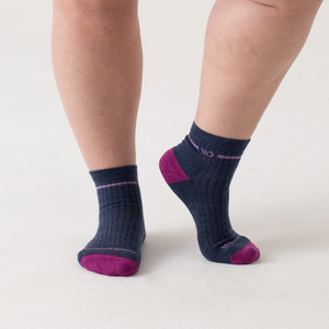 Women's Single Stripe Cushioned Quarter Socks