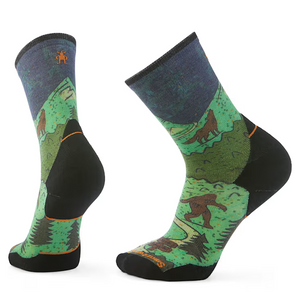 Trail Run Targeted Cushion Neature Print Crew Socks Trail Run Targeted Cushion Neature Print Crew Socks