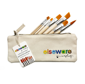 Paintbrush Set In Canvas Bag - 8 Assorted Sizes Paintbrush Set In Canvas Bag - 8 Assorted Sizes