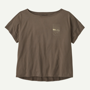 Women's Waves Rolling Relaxed Drop Sleeve Organic T-Shirt Women's Waves Rolling Relaxed Drop Sleeve Organic T-Shirt