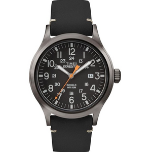 Expedition Scout Watch Leather Strap - Black