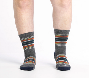 Men's Multi Stripe Midweight Micro Crew Sock (9005)