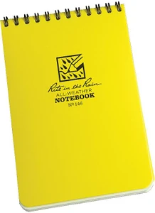 Top Spiral Book  - Yellow - 4x6