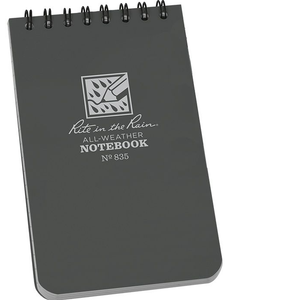 Top Spiral Book - Grey - 3x5