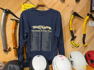 46 High Peaks Checklist Port & Co Long Sleeve Core Blend T-Shirt
