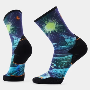 Trail Run Treeline Print Targeted Cushion Crew Socks