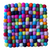 Felt Wool Ball Trivet/Mat Square Multi-Color