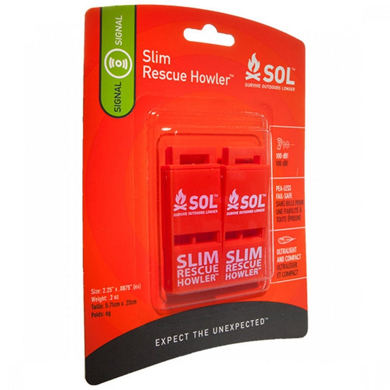 SOL Slim Rescue Howler 2/Pack 