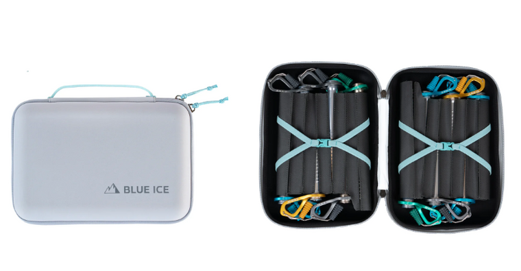 Zipped Ice Screw Case Pearl Blue