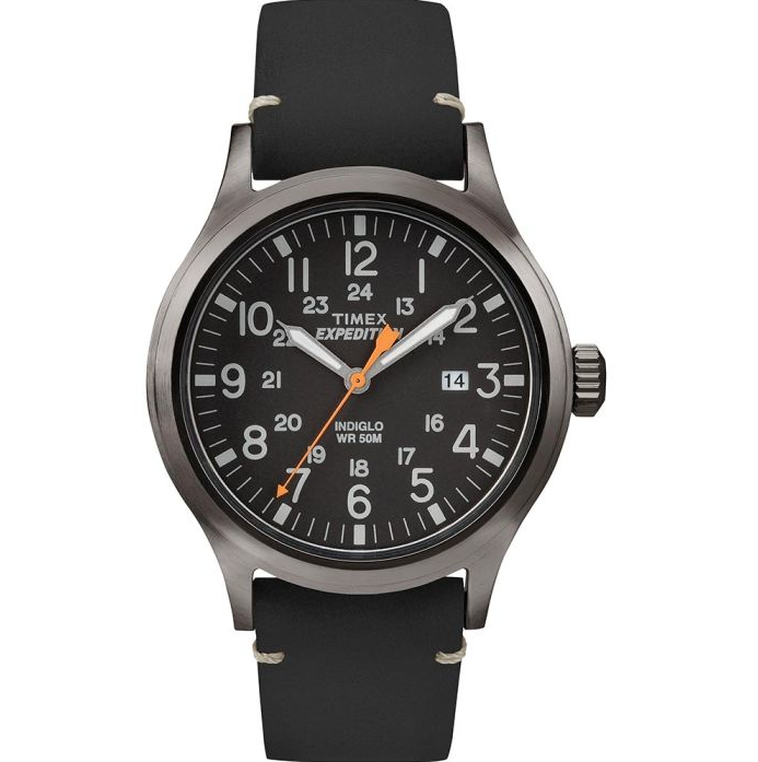Expedition Scout Watch Leather Strap - Black
