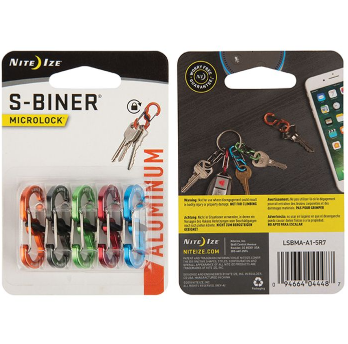 S-Biner Microlock 5 Pack Assorted