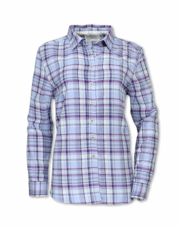Women's Periwinkle Plaid Flannel