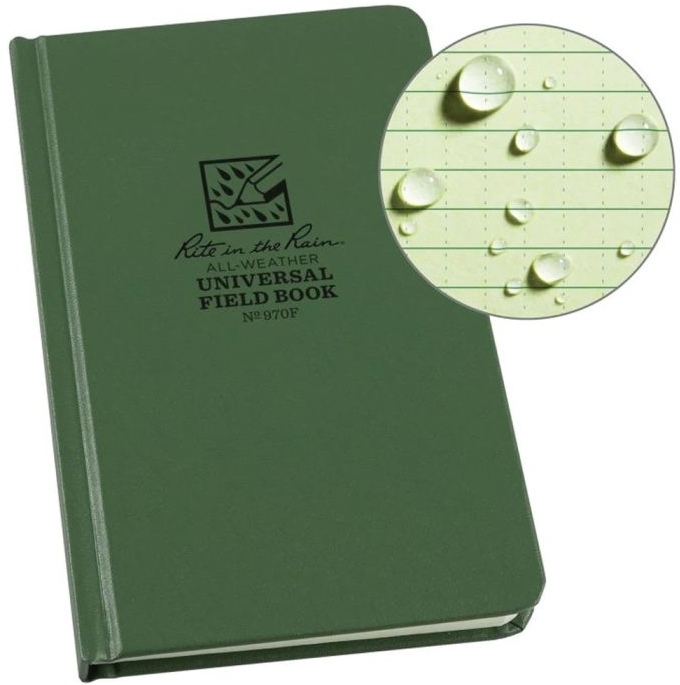 Hard Cover Book Green 4.75 X 7.5