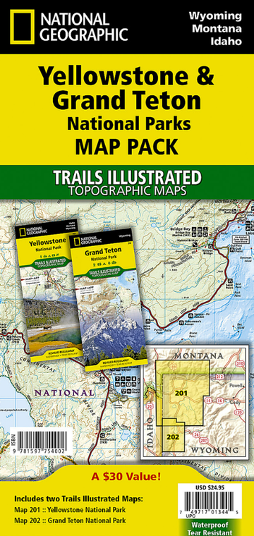 Yellowstone & Grand Teton National Parks Map Pack