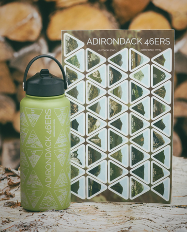 Adirondack 46er Checklist Water Bottle - The Mountaineer