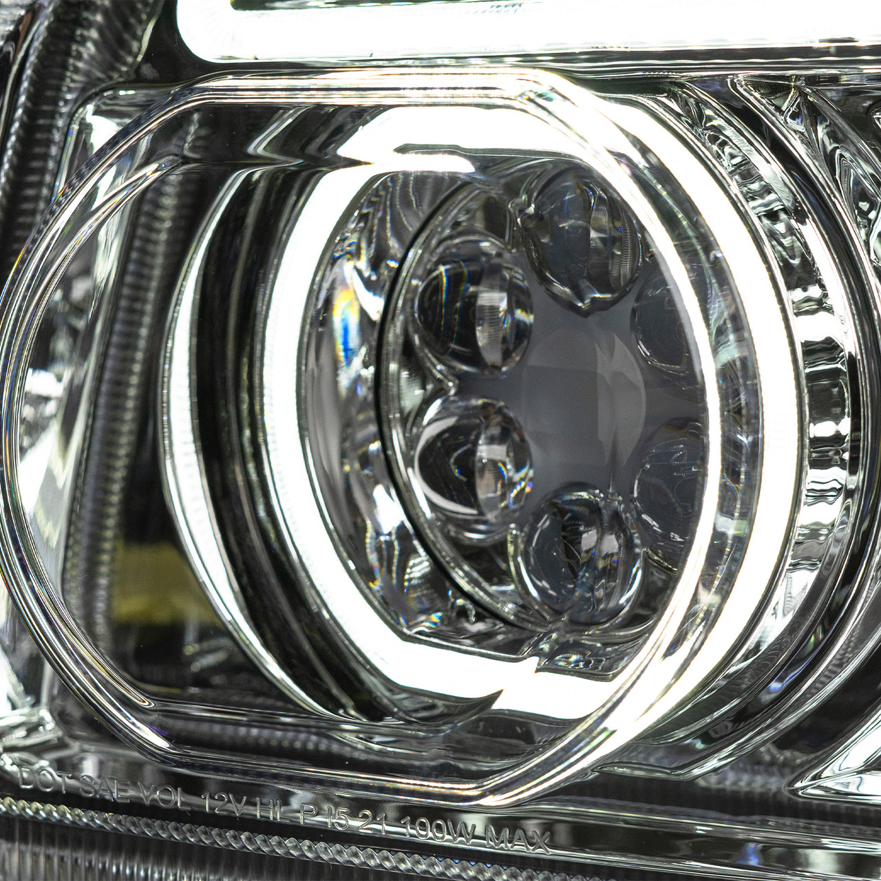 KENWORTH T880 LED HEADLIGHT W/ SEQUENTIAL TURN SIGNAL CHROME