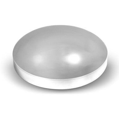 8.5" ROUND REAR CHROME HUB CAP