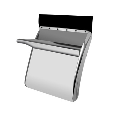 34" QUARTER FENDERS W/ TRIANGLE MOUNTS STAINLESS STEEL