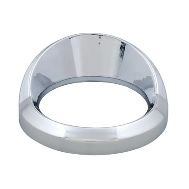CHROME PYROMETER GAUGE COVER W/ VISOR