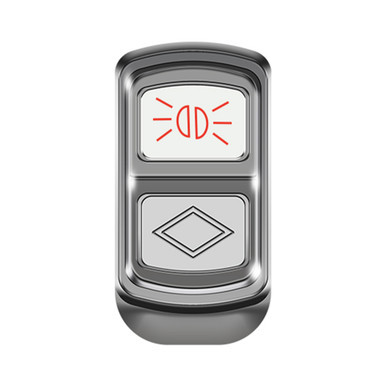 CHROME "CLEARANCE" ROCKER SWITCH COVER SET FOR PETERBILT 2006+
