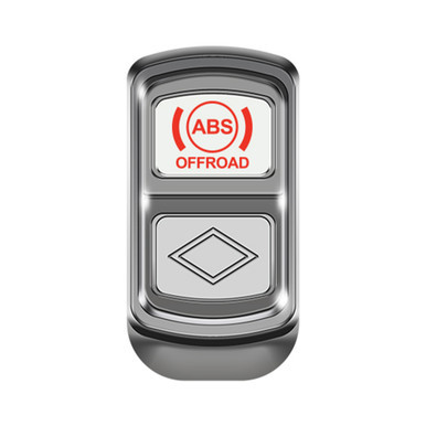 CHROME "ABS OFF ROAD" ROCKER SWITCH COVER SET FOR PETERBILT 2006+