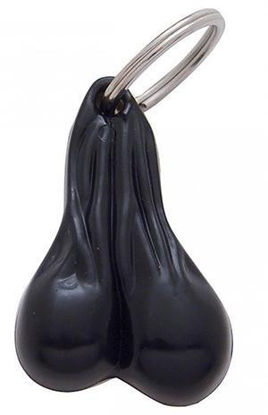 BULL BALLS KEYCHAIN - BLACK
