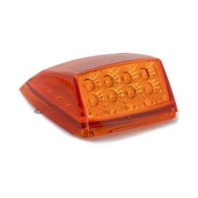 17 LED SQUARE CAB LIGHT W/ REFLECTORS - AMBER