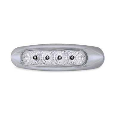 CLEARANCE MARKER SPYDER LIGHT W/ 4 LEDS - AMBER LED/CLEAR LENS