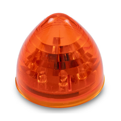 2.5" ROUND BEEHIVE MARKER LIGHT W/ 13 DIODES – AMBER
