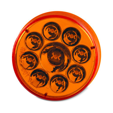 2.5″ ROUND DIAMOND REFLECTOR LIGHT W/ 9 DIODES – AMBER
