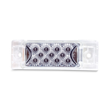 13 LED TRAILER MARKER LIGHT W/ REFLECTORS - AMBER LED/CLEAR LENS