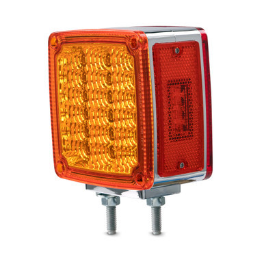 39 LED DOUBLE FACE TURN SIGNAL LIGHT PASSENGER SIDE- AMBER/RED