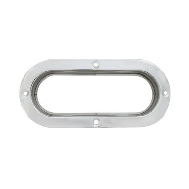 STAINLESS STEEL MOUNTING BEZEL FOR 6" OVAL LIGHT
