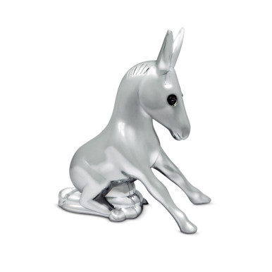 CHROME DONKEY W/ ILLUMINATING EYES HOOD ORNAMENT