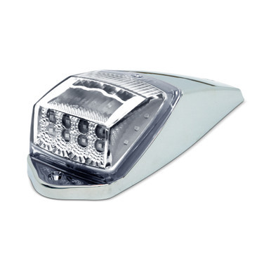 17 LED SQUARE GRAKON 5000 STYLE CAB LIGHT KIT - AMBER LED/ CLEAR LENS