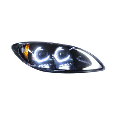 International ProStar LED Headlight, Black, Driver Side