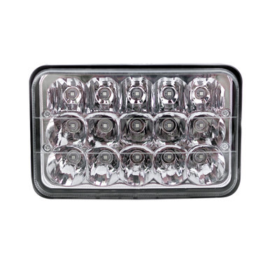 4'' x 6" LED HEADLIGHT W/ CHROME REFLECTORS