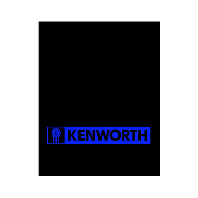 24" x 30" KW LOGO MUD FLAP - BLUE