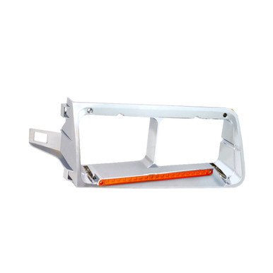 FREIGHTLINER FLD 120 HEADLIGHT BEZEL W/ 14 AMBER LEDS (DRIVER)