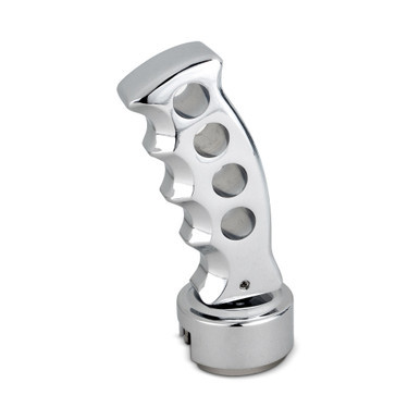 PISTOL GRIP CHROME GEARSHIFT KNOB - 13/15/18 SPEED