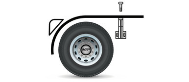 HALF FENDER MOUNTING KIT- UNIVERSAL