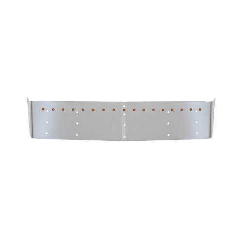 13" KW DROP VISOR WITH 17 3/4'' LIGHT HOLES FITS CURVED WINDSHIELD W/AMBER LIGHTS