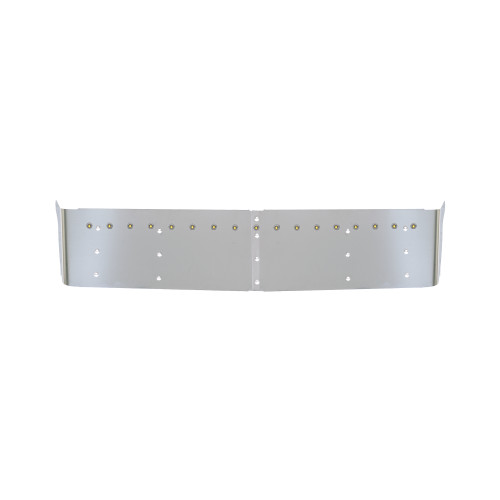 13" KW DROP VISOR WITH 17 3/4'' LIGHT HOLES FITS CURVED WINDSHIELD W/CLEAR AMBER LIGHTS