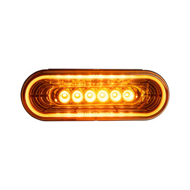 OVAL CHASM LIGHT W/ 22 DIODES - AMBER