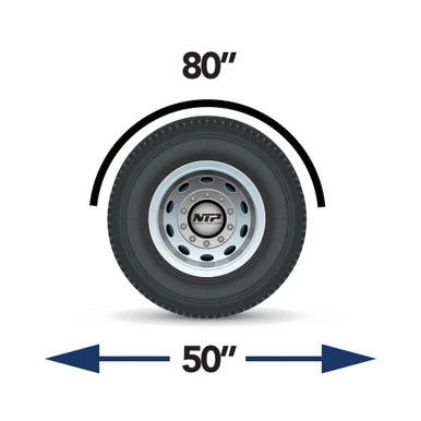 80" SMOOTH SINGLE AXLE FENDERS ROLLED EDGE - 14 GAUGE